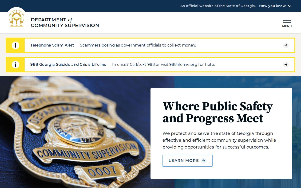Georgia Department of Community Supervision information for Long County sentences