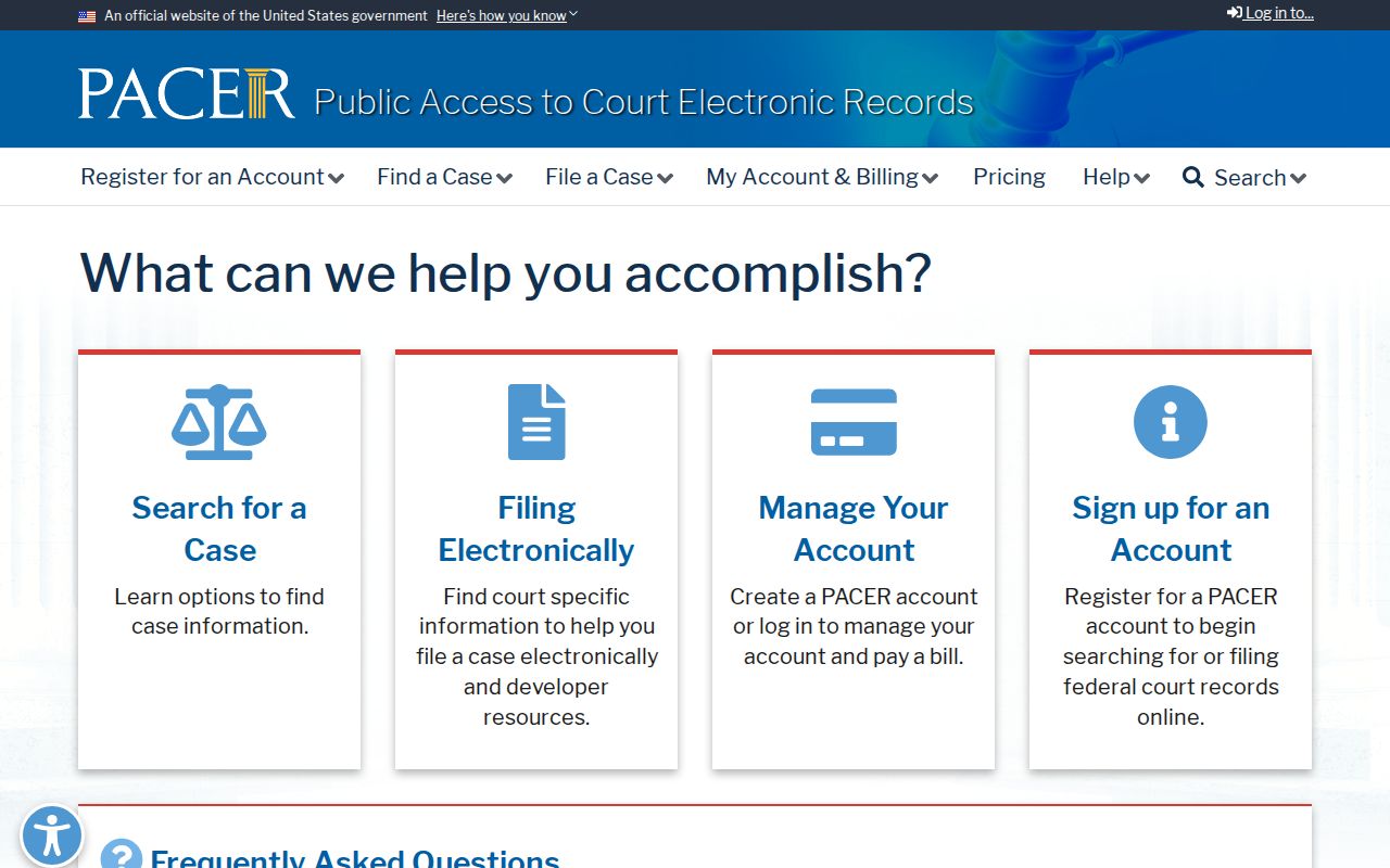 Long County criminal court history PACER system