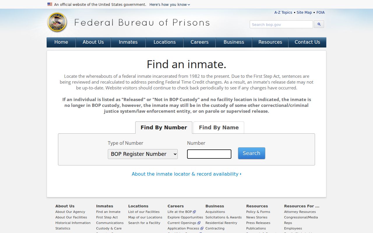 Long County criminal history federal custody search
