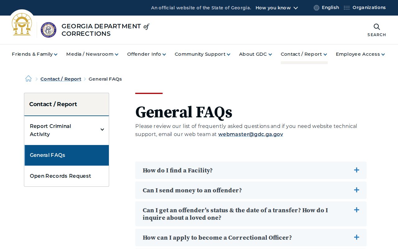 Long County criminal history GDC offender search limits